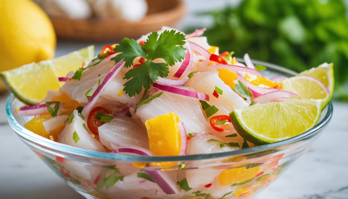découvrez notre ceviche de dorade, une recette fraîche et savoureuse prête en seulement 20 minutes pour un repas léger et raffiné.