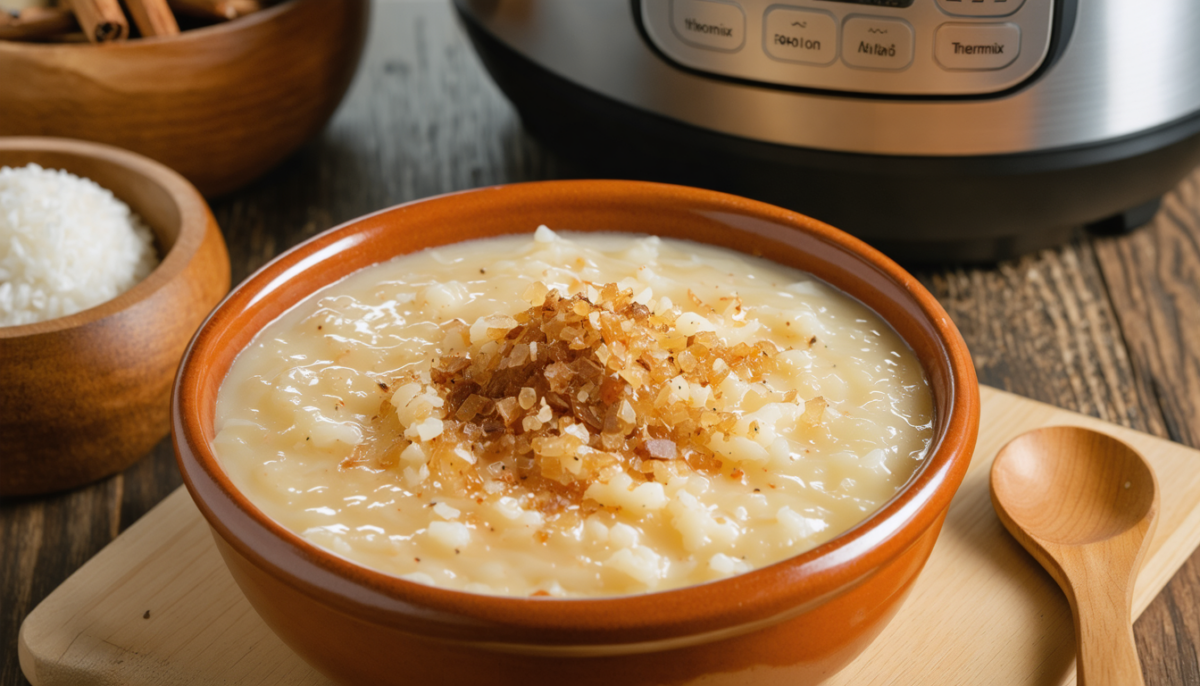 découvrez notre recette revisitée de riz au lait traditionnel au thermomix, pour savourer les douceurs authentiques de votre enfance en toute simplicité.