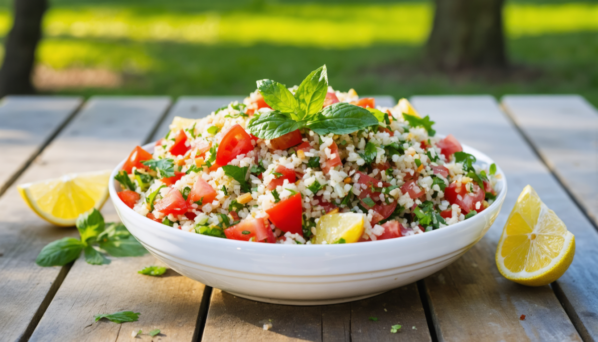 découvrez notre recette facile de taboulé frais, parfaite pour l'été. un plat léger et savoureux pour se rafraîchir tout en profitant des saveurs méditerranéennes.