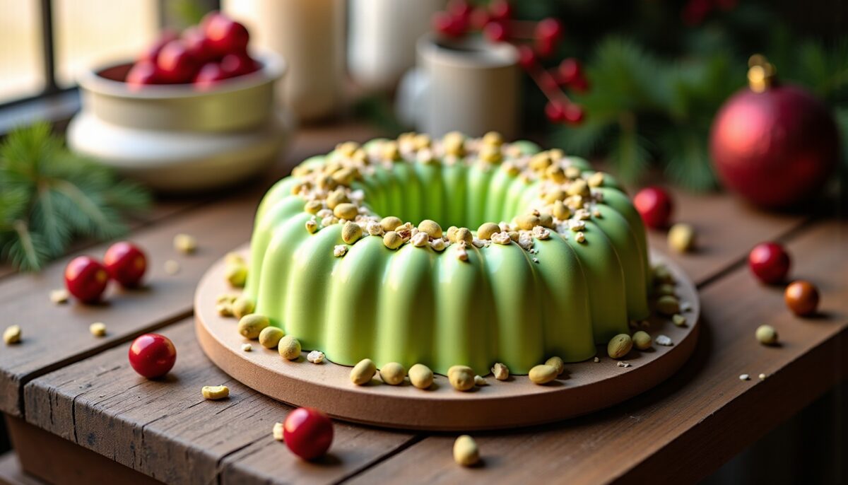 Bûche glacée à la pistache : la recette rapide et sans cuisson idéale pour Noël