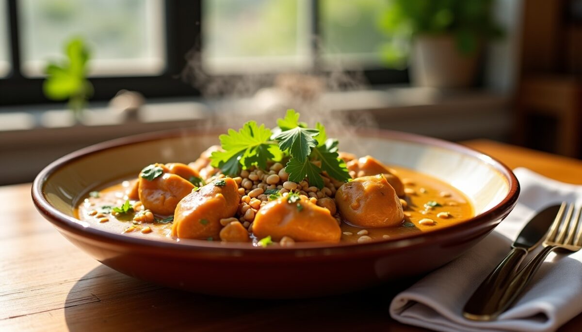 Comment préparer un délicieux mafé de poulet onctueux à la sauce arachide