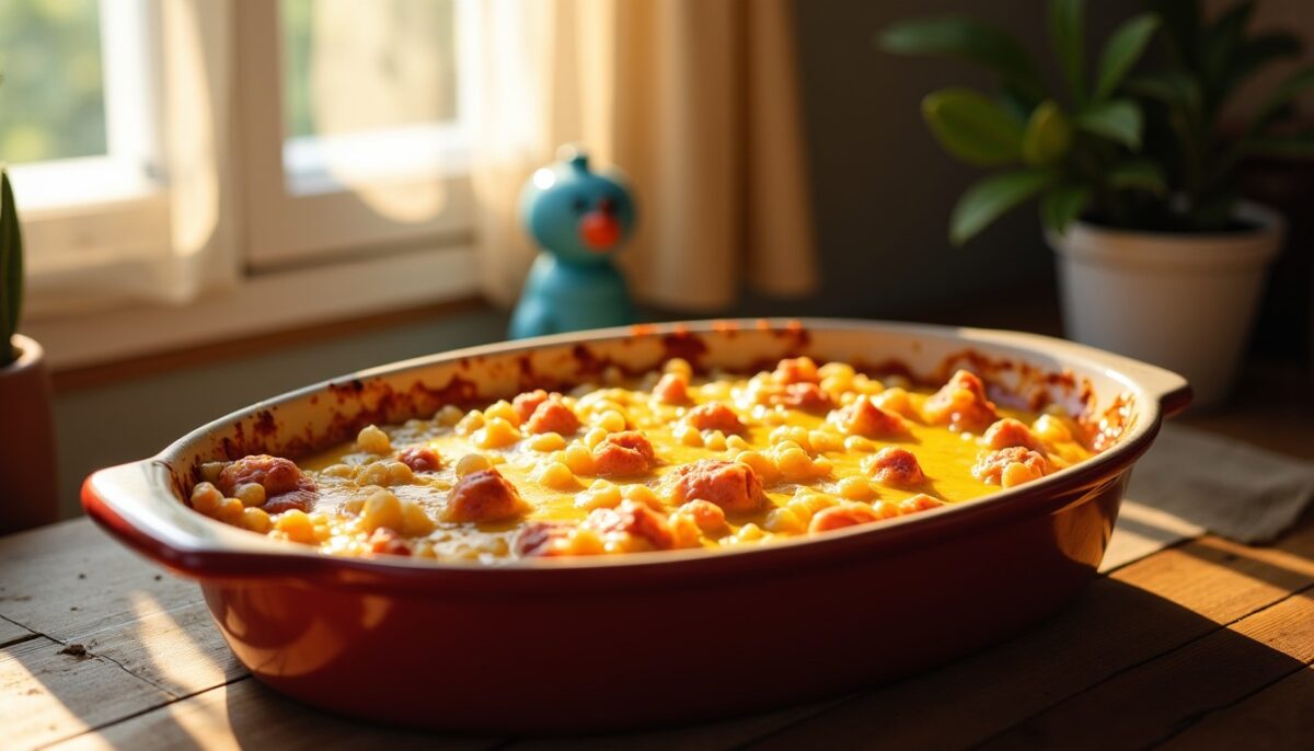 Gratin de pâtes au jambon : un voyage réconfortant vers les saveurs de l'enfance !