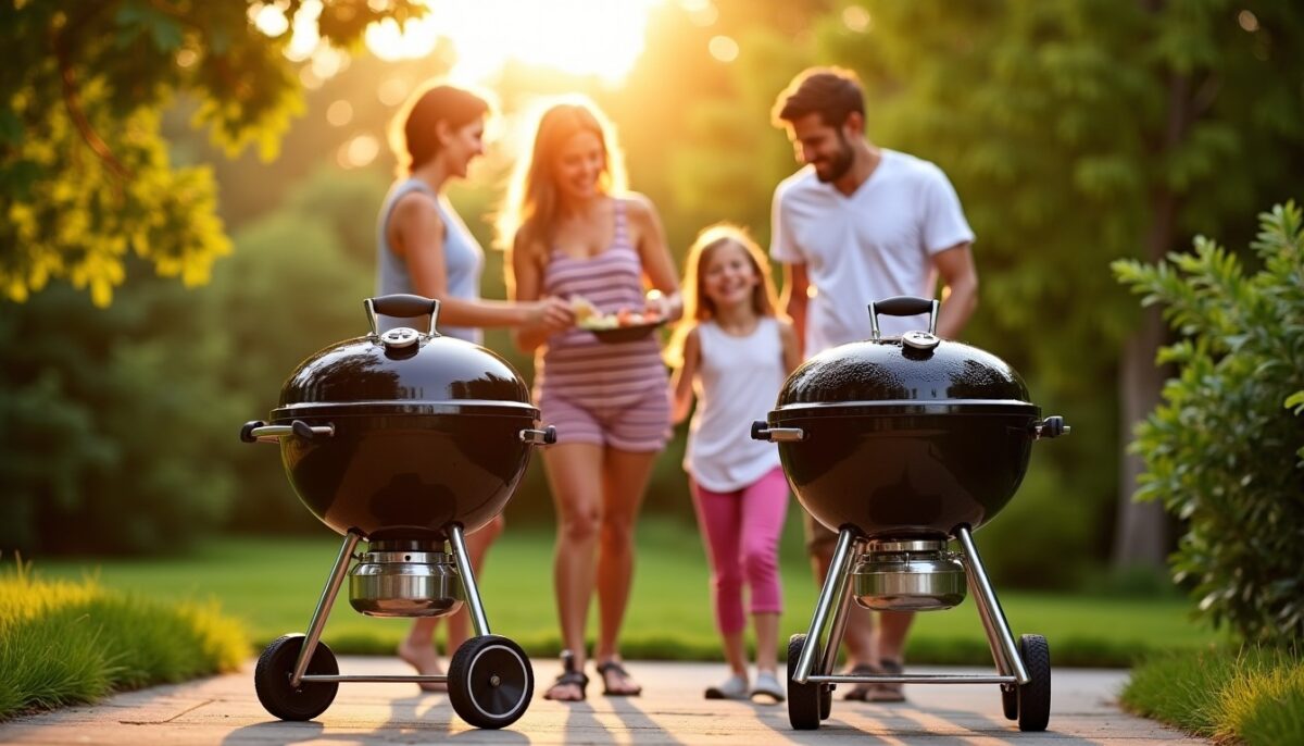 Découvrez les Barbecues à Charbon Weber : Master-Touch GBS E-5750 et Original Kettle E-4710 pour des Grillades Parfaites
