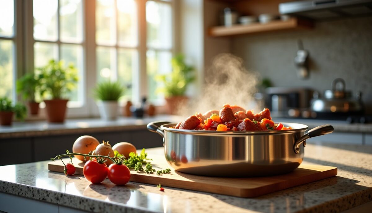 Rougail saucisse au Monsieur Cuisine : découvrez la recette la plus facile et savoureuse du rougail !