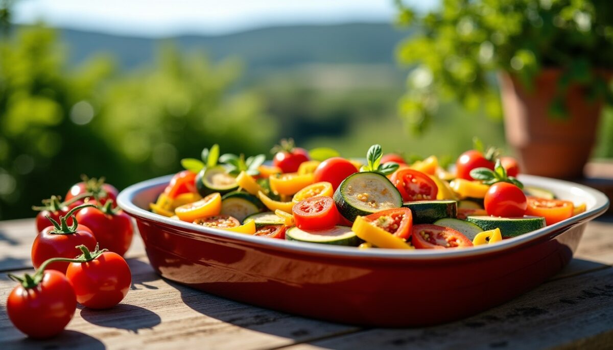 Délices colorés : le tian de légumes provençal
