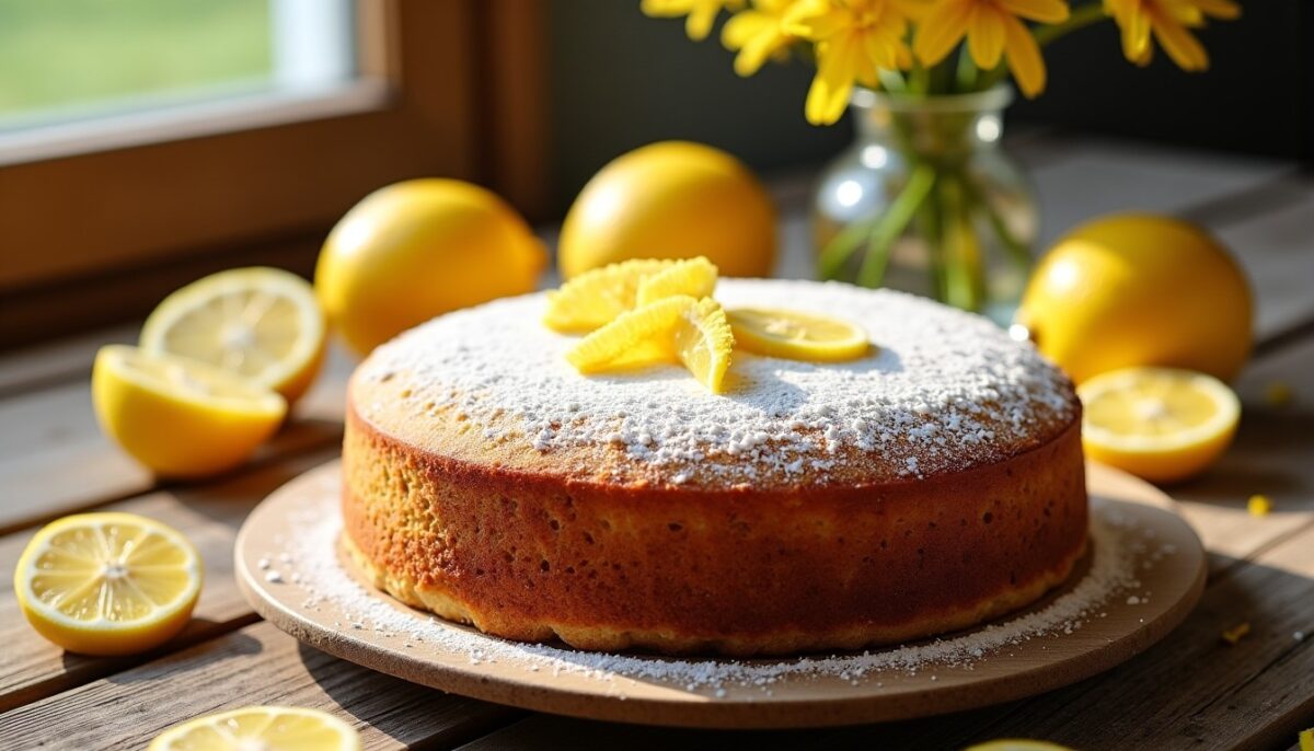Découvrez la recette facile et fraîche du gâteau au yaourt parfumé au citron