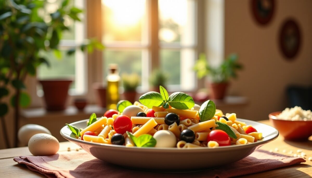 Salade de pâtes façon italienne : un bouquet de saveurs ensoleillées