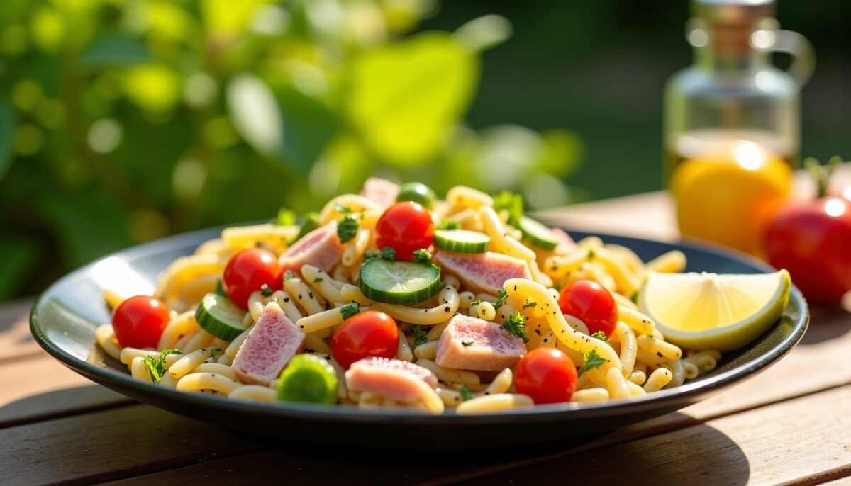 Salade de pâtes au thon : une explosion de saveurs estivales à découvrir !
